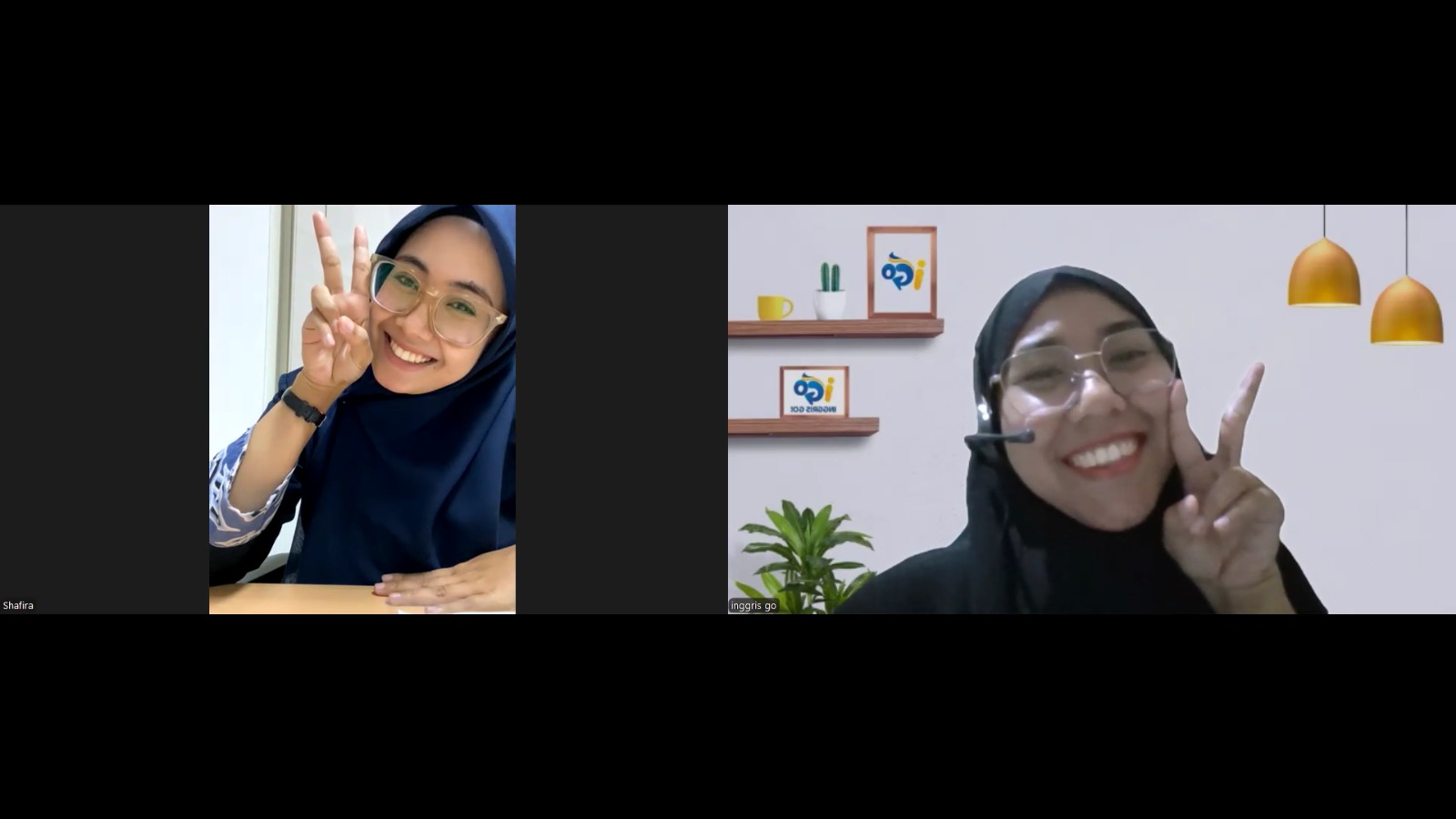 Tutor memberikan contoh kalimat dan membimbing cara menjawab yang natural